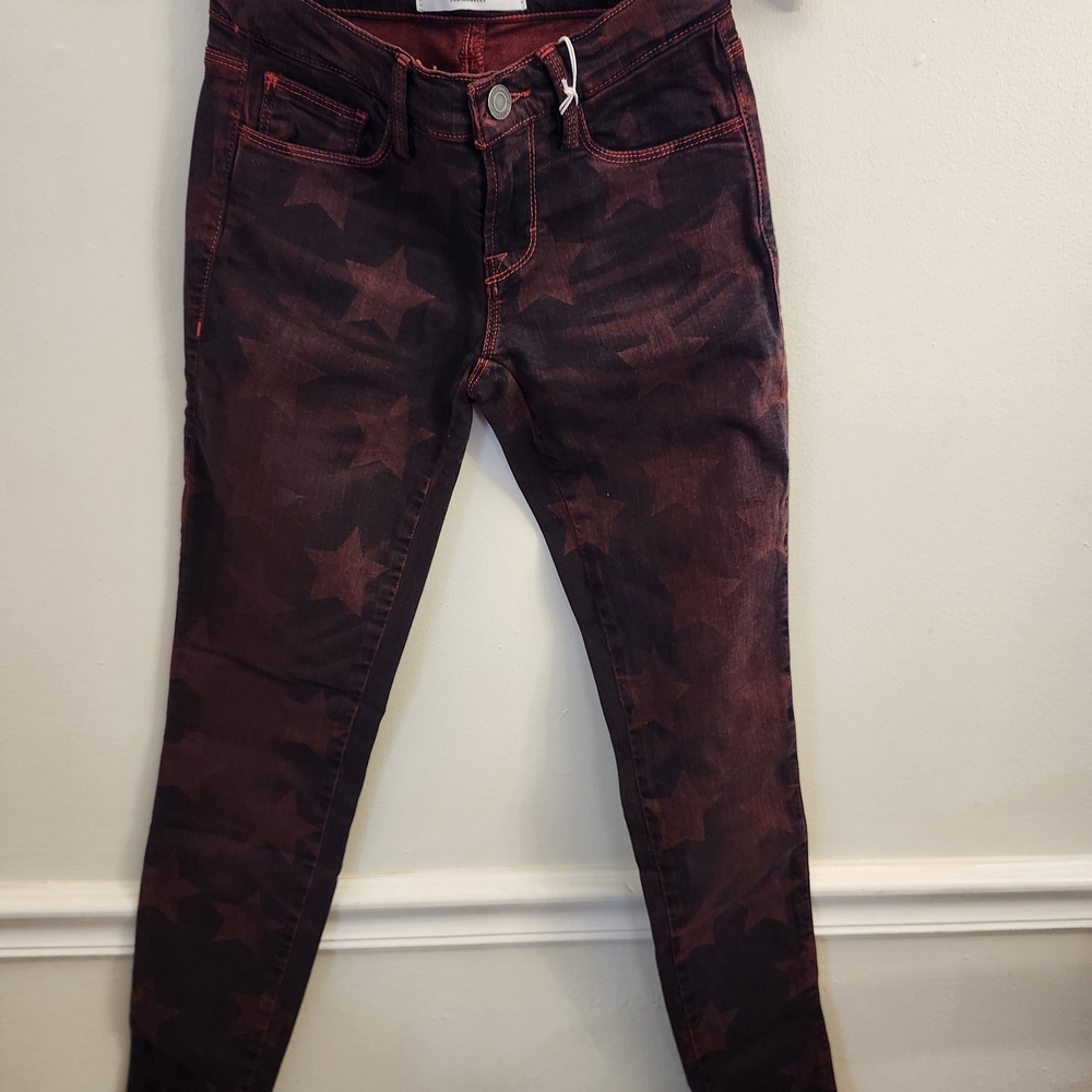 Star Patterned Skinny Jeans